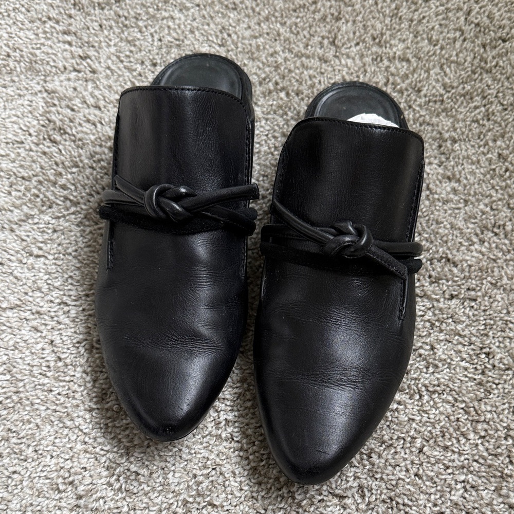 3.1 Phillip Lim Black Leather Knot Loafers